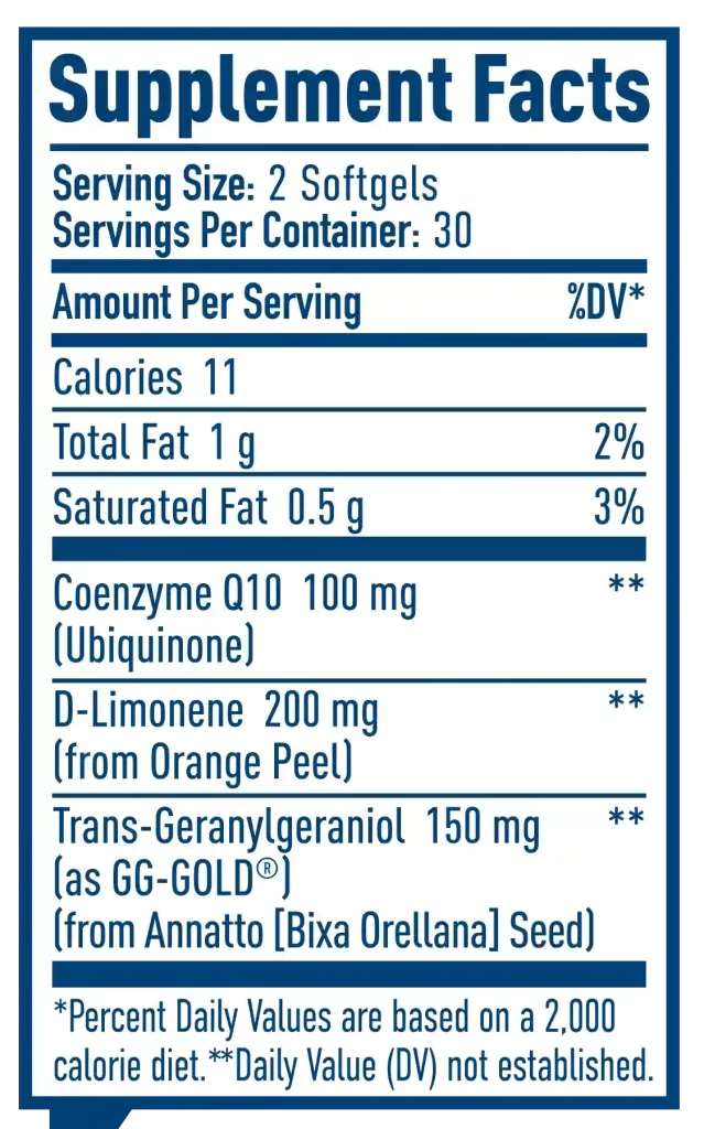 Nativepath-CoQ10-Complex-Supplement-Fact